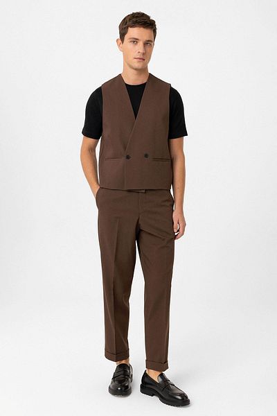 Antioch Brown Men's Technical Relax Fit Vest