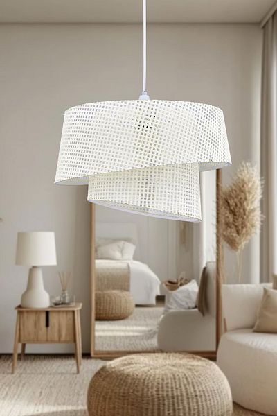 Emg DesiGn Magnolia Modern Fabric Headboard 2-Tier Bedroom Children's Room Living Room Kitchen Hallway Chandelier