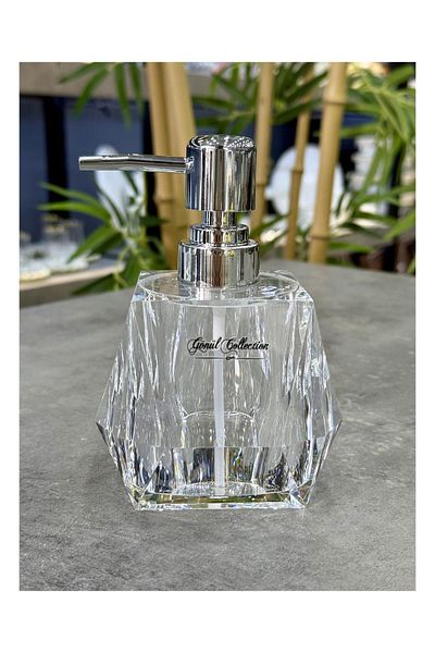 Doğudeko Luxury Glass Gönül Διανομέας Υγρού Σαπουνιού Διαφανές Ακρυλικό V3