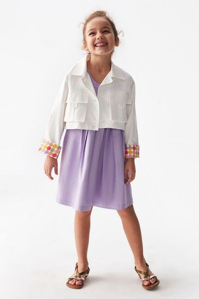 HAUSEkids Яке Başak в цвят екрю за момиче 04-08 години