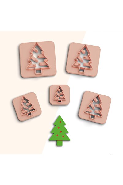 flament aşk Christmas Tree Polymer Clay Cutting Mold, Earring Molds, Ornament...
