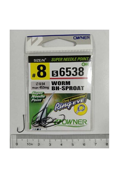 Owner 56538 Worm Bh-Sproat Black Chrome İğne No : 8