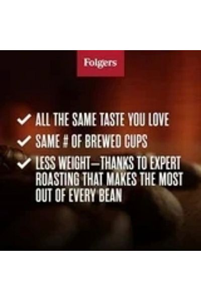Folgers French Roast Med-Dark Ground Coffee 640 Gr