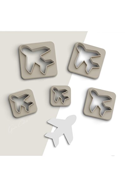 flament aşk 5 Size Ceramic Mold - Airplane Polymer Clay Cutting and Earring M...