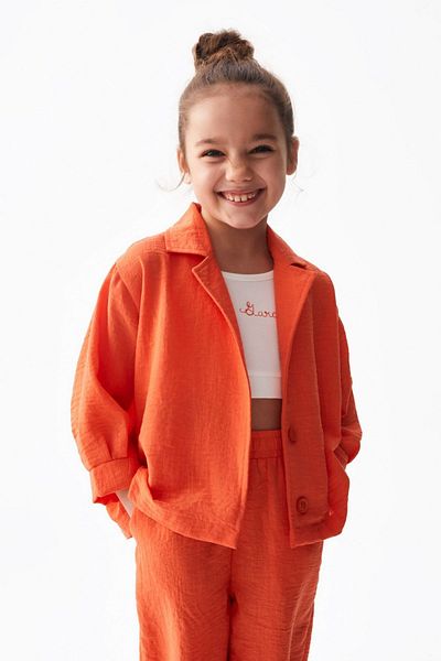 HAUSEkids 4-8 Years Old Rana Vera Girl's Set - Orange