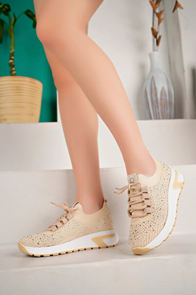 kajal ayakkabı Πλεκτά Πλεκτά Παπούτσια RİSSO 103 Stone Printed