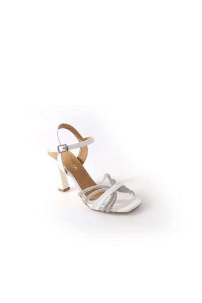 Papuçcity Wzy 02811 - 8.5 Heeled Stoned Women's Sandals