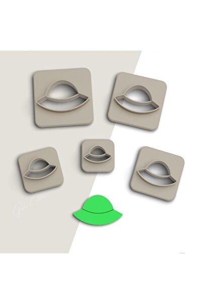 flament aşk Ufo Polymer Clay Cutting Mold, Earring Molds, Pendant Mold, 5 Siz...