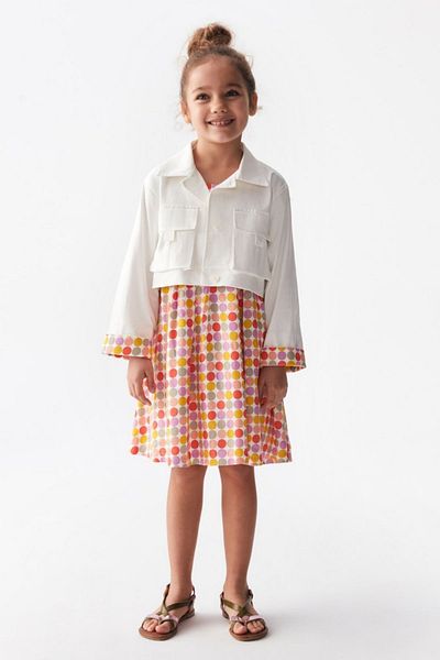 HAUSEkids Яке Başak в цвят екрю за момиче 04-08 години