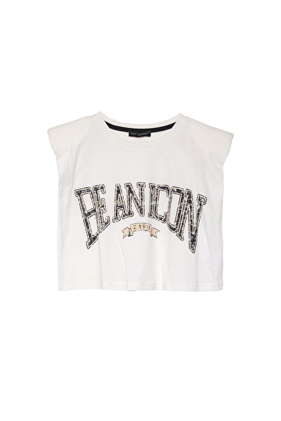 Quzu Футболка з принтом на комірі