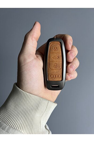 LUXE AKSESUAR Νέα έξυπνη θήκη Audi A8L Q7 με 3 κουμπιά και μεταλλικό κάλυμμα ...