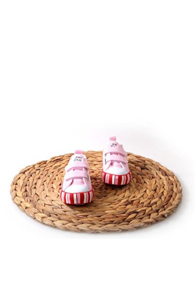 Papuçcity 02851 حذاء كونفرس كتان ملون للأطفال للجنسين