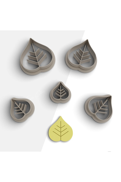 flament aşk Leaf Shaped Polymer Clay Mold, Earring Mold, Ornament Mold, Clay ...