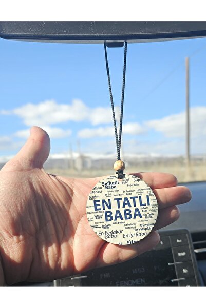 hebmeyy Araba araç diliz aynası süsü iki taraflı "En Tatlı Baba" Yazısı