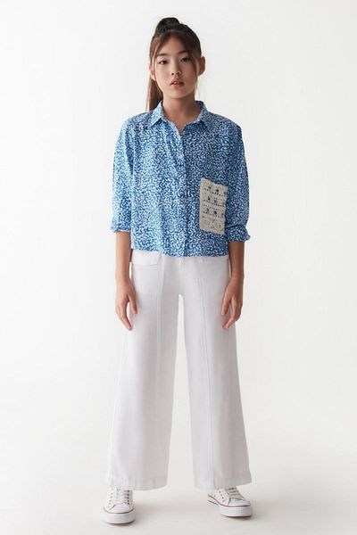HAUSEkids 8-14 Years Old Premium Ocean Girl's Trousers Set - Blue