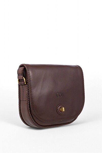 GÖN Hand Made Kahve Kadın Çapraz Askılı Çanta Tol