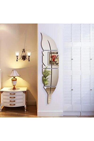 Viyens Kuş Tüyü Pleksi Ayna 35x35 4 Adet - Silver