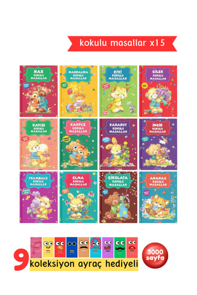 Pembe Yayınevi Kokulu Masallar Kitapları 15 Kitap