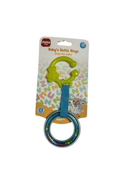 Zuzu Toys Green Blue Rattle Ring - 41223