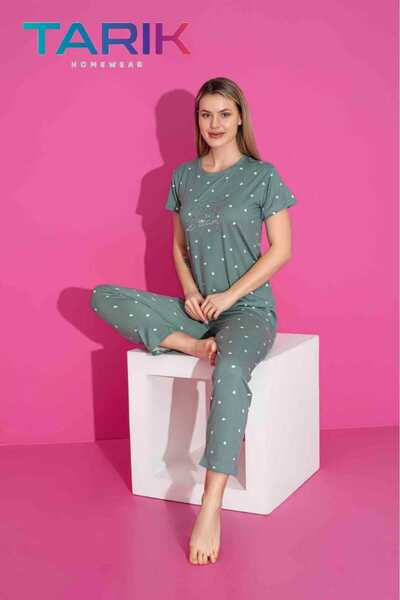 Love Fuchsia Underwear Milan Fabric Breathable Short Sleeve Mother-Daughter Pajamas Set - 1 Piece