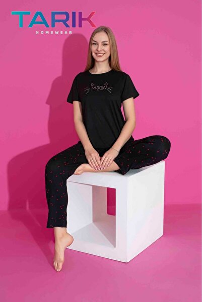 Love Fuchsia Underwear Milan Fabric Breathable Short Sleeve Mother-Daughter Pajamas Set - 1 Piece