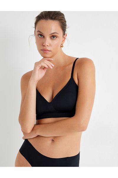 Koton Seamless Laser Cut Bra Without Underwire