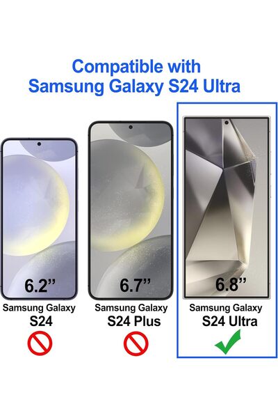 aheaks Samsung Galaxy S24 Ultra Uyumlu Darbe Emici Nano Ekran Koruyucu Kırılmaz Cam