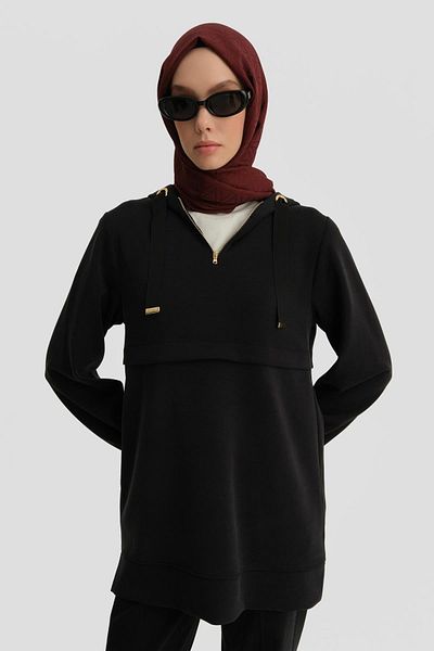 Armine Black Tunic - 24Kh4229 Model