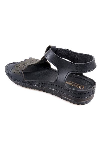CARLA VERDE 140714 .50 Sandale ortopedice negre pentru fete
