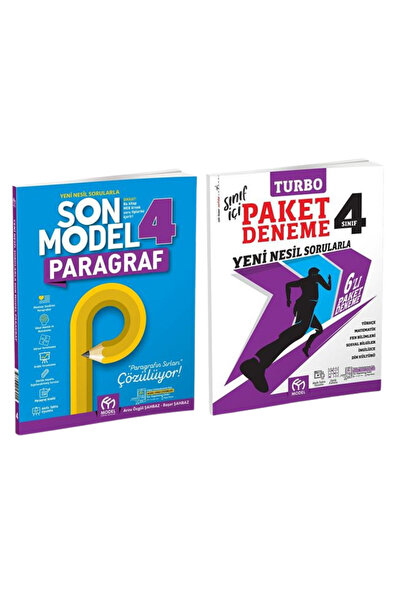 Model Eğitim Yayınları 4.Sınıf Son Model Paragraf + 4.Sınıf Turbo Paket Deneme