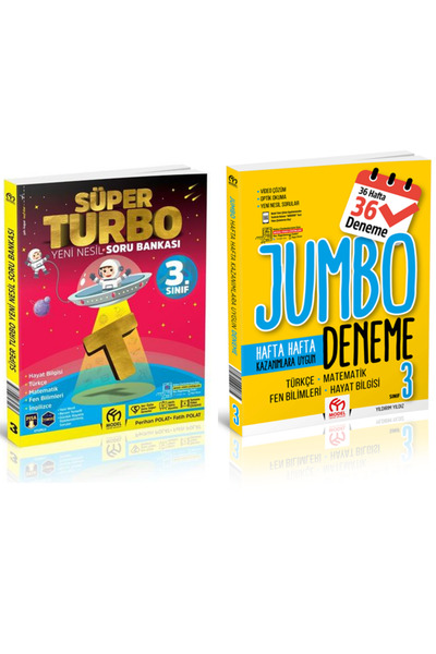 Model Eğitim Yayınları 3.SINIF TURBO YENİ NESİL SORU BANKASI + 3.SINIF JUMBO ...