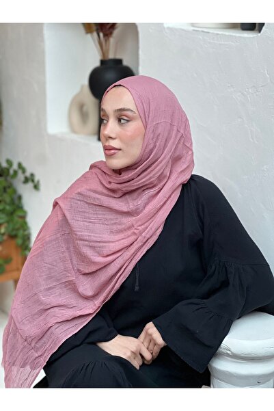 Modakaşmir bambu pudra rengi şal