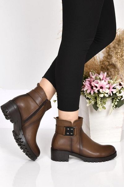 Scavia Μπότες Ortho Pedik Comfort από γνήσιο δέρμα