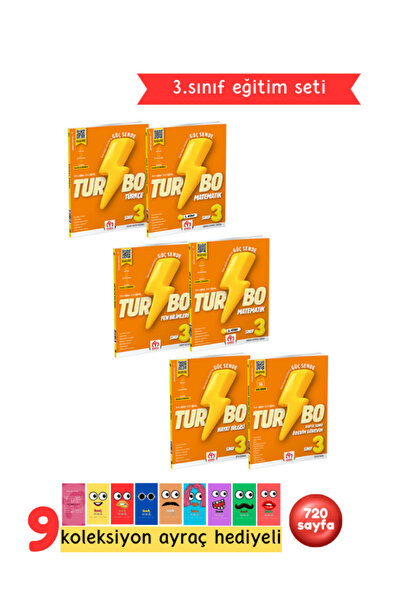 Pembe Pasaj Model Eğitim Yayınları Turbo 3. Sınıf 6 Kitap Seti