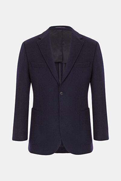 W Collection LACİVERT DÜĞMELİ YÜN/KAŞMİR CEKET