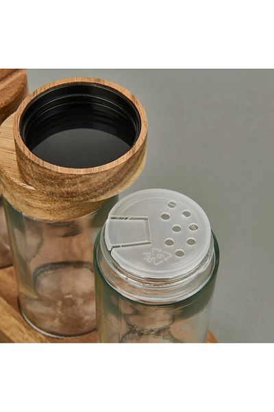 vanilinkitchen Acacia 4-Piece Set of Spices