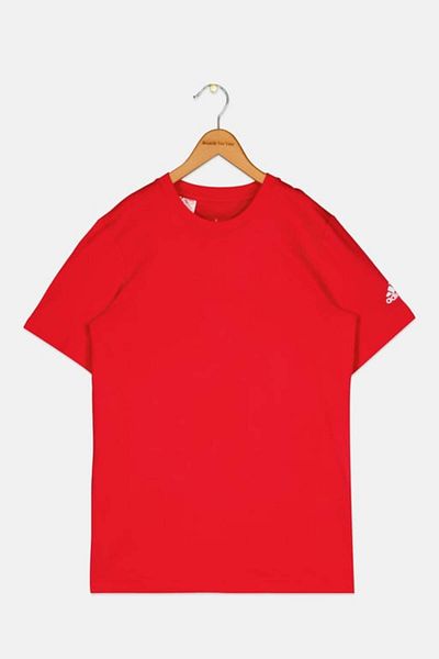 adidas Kids Boy Sportswear Fit Brand Logo Outdoor T-shitrt, Red