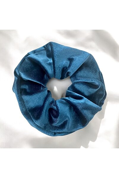 alsaccessories Women's Scrunchie Bagel Buckle Velvet Blue Color Hairpin
