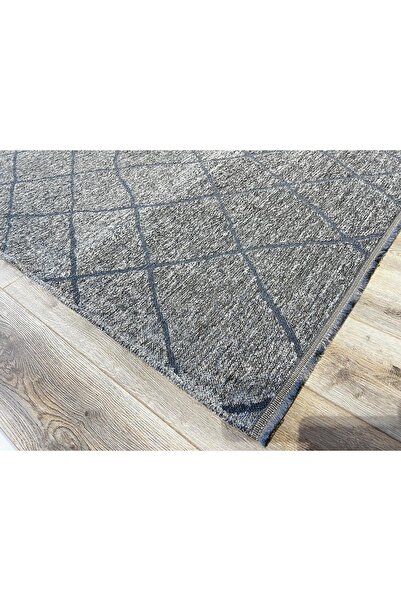 Taşdemir Home Modern Çizgili Pamuk Yumuşak Dokulu Kilim Antibakteriyel Toz Çı...