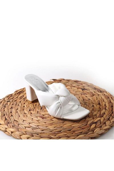 Papuçcity Nossa 02843 - Γυναικείες ημερήσιες παντόφλες Ortho Pedic Heeled 7 cm