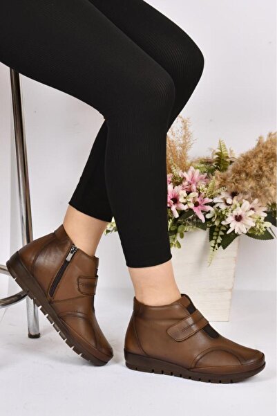 Scavia 02290 Ortho Pedic Γυναικείες Μητρικές Δερμάτινες Μπότες