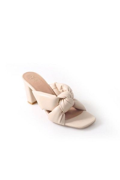 Papuçcity Nossa 02843 - Γυναικείες ημερήσιες παντόφλες Ortho Pedic Heeled 7 cm