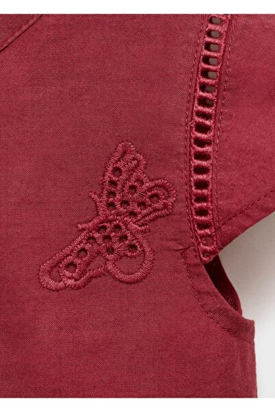 MANGO Baby Ajur detaylı elbise