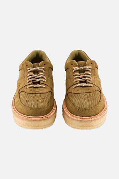 CLARKS Men Sandford Lace Up Sneaker, Tan