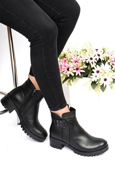Scavia Μπότες Ortho Pedik Comfort από γνήσιο δέρμα