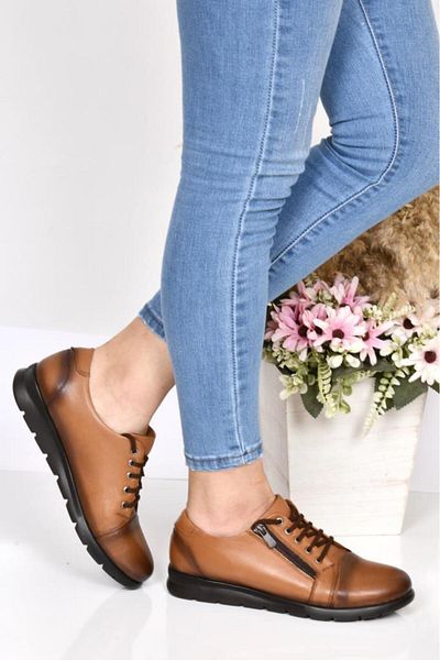 Scavia 02276 Pantofi casual din piele pentru femei Ortho Pedic
