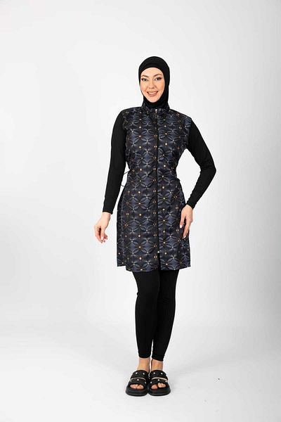 ENDYMION Full Covered Turban Hijab Swimsuit