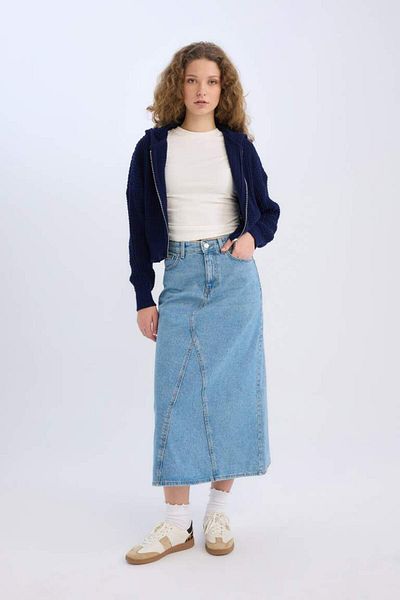 DeFacto Fusta lungă din denim de sezon nou