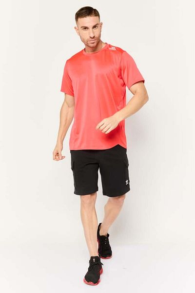 adidas Men Sportswear Fit Short Sleeves Training T-shirt, Red