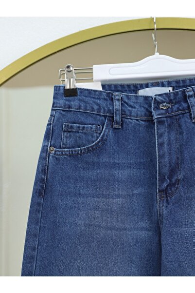 Modamorfo High Waist Jeans Multi-Pocket - Blue